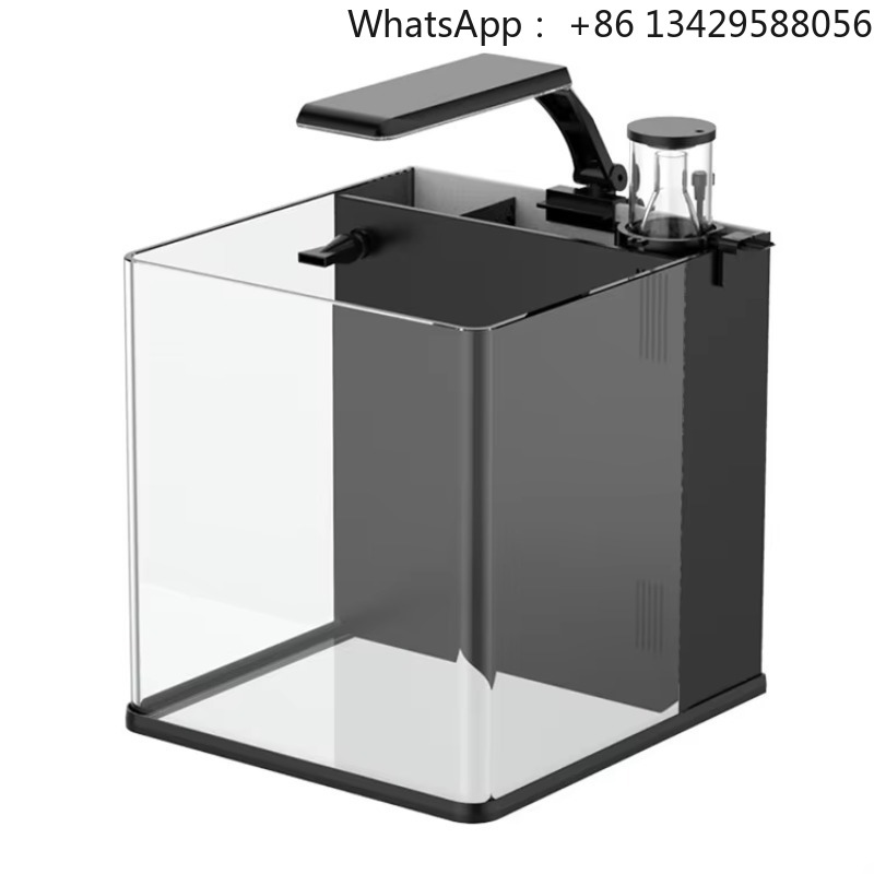 Marine Aquarium Cube - Ultraklar-Glas-Mini-Meerwasseraquarium für Meerestiere