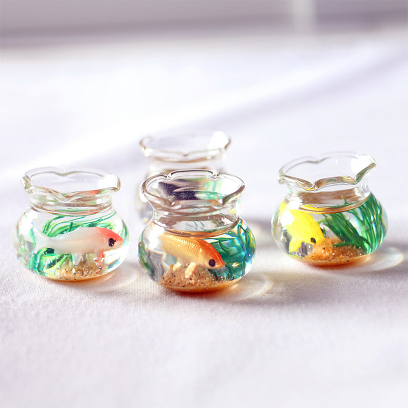 Ocean Aquarium - Wohnaccessoire Puppenhaus Dekorative Spielzeuge Puppen-Aquarium Puppenhaus